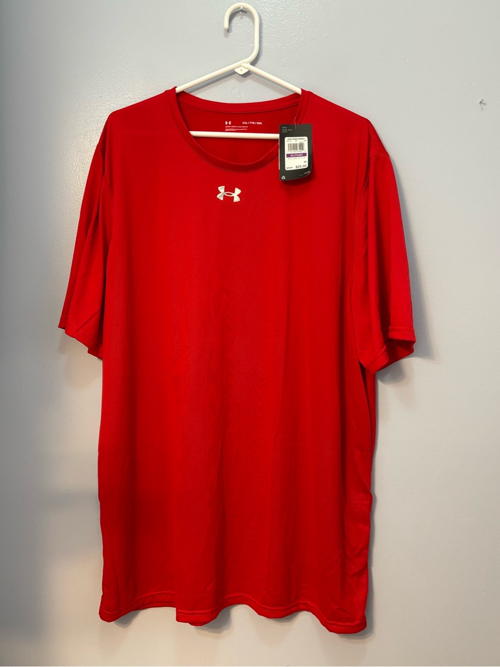 Under Armour Men’s Red Performance Tee Sz XXL NWT